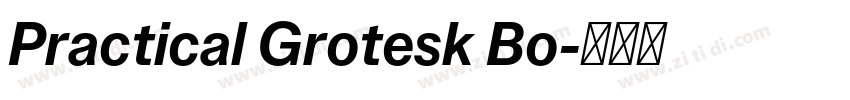 Practical Grotesk Bo字体转换